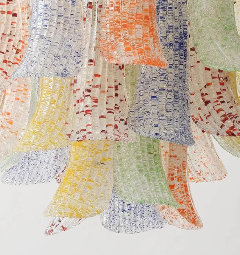 VENINI COLORFUL MURANO GLASS CHANDELIER