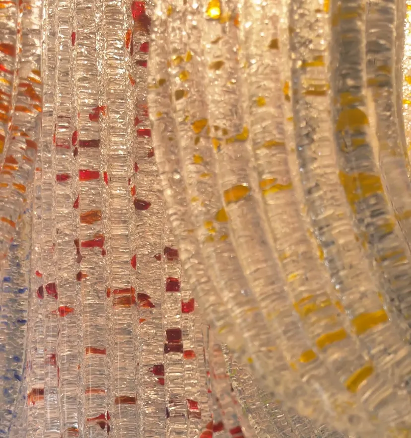 VENINI COLORFUL MURANO GLASS CHANDELIER