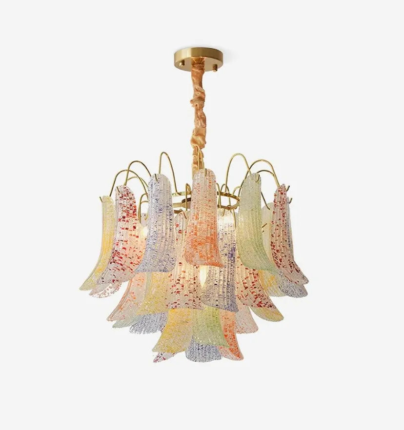 VENINI COLORFUL MURANO GLASS CHANDELIER