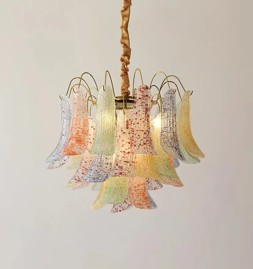 VENINI COLORFUL MURANO GLASS CHANDELIER