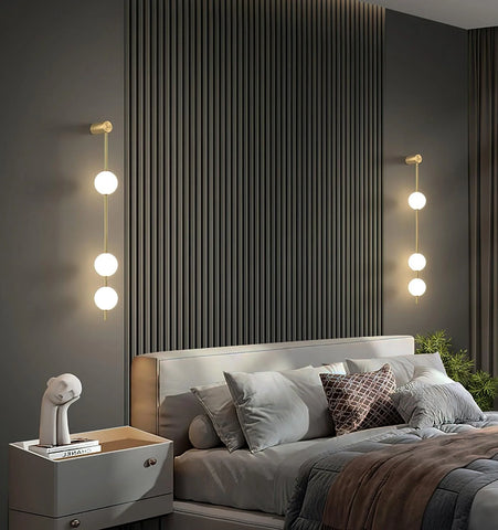 Vertical Balls Wall Lamp