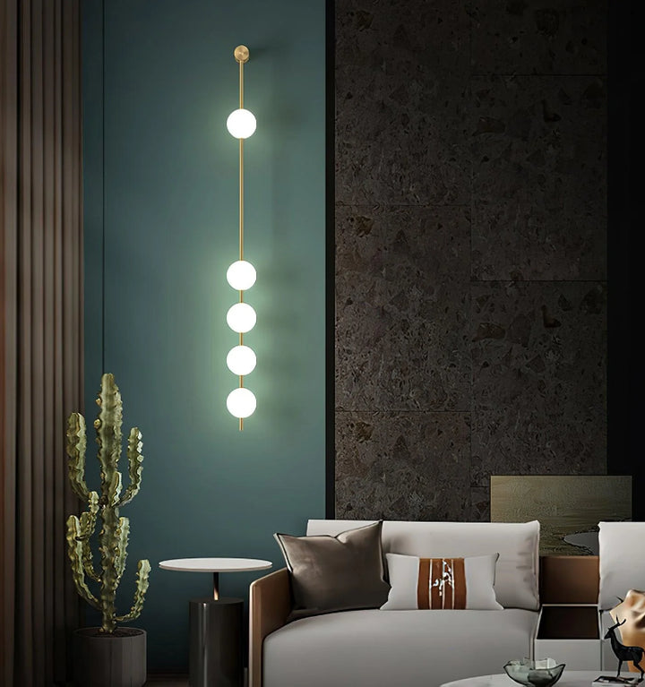 Vertical Balls Wall Lamp