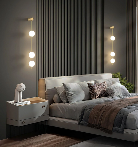 Vertical Balls Wall Lamp