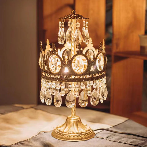 Vintage Crystal Table Light
