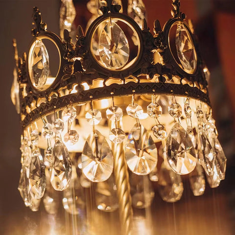 Vintage Crystal Table Light