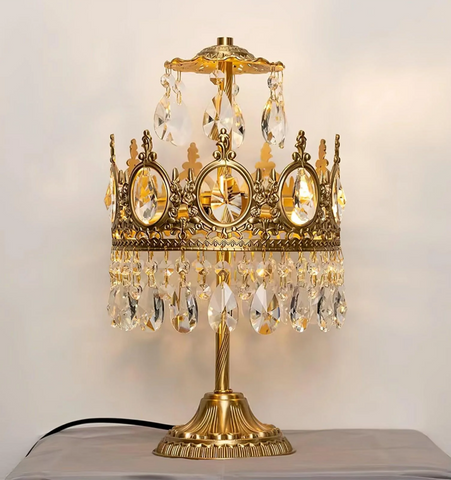 Vintage Crystal Table Light