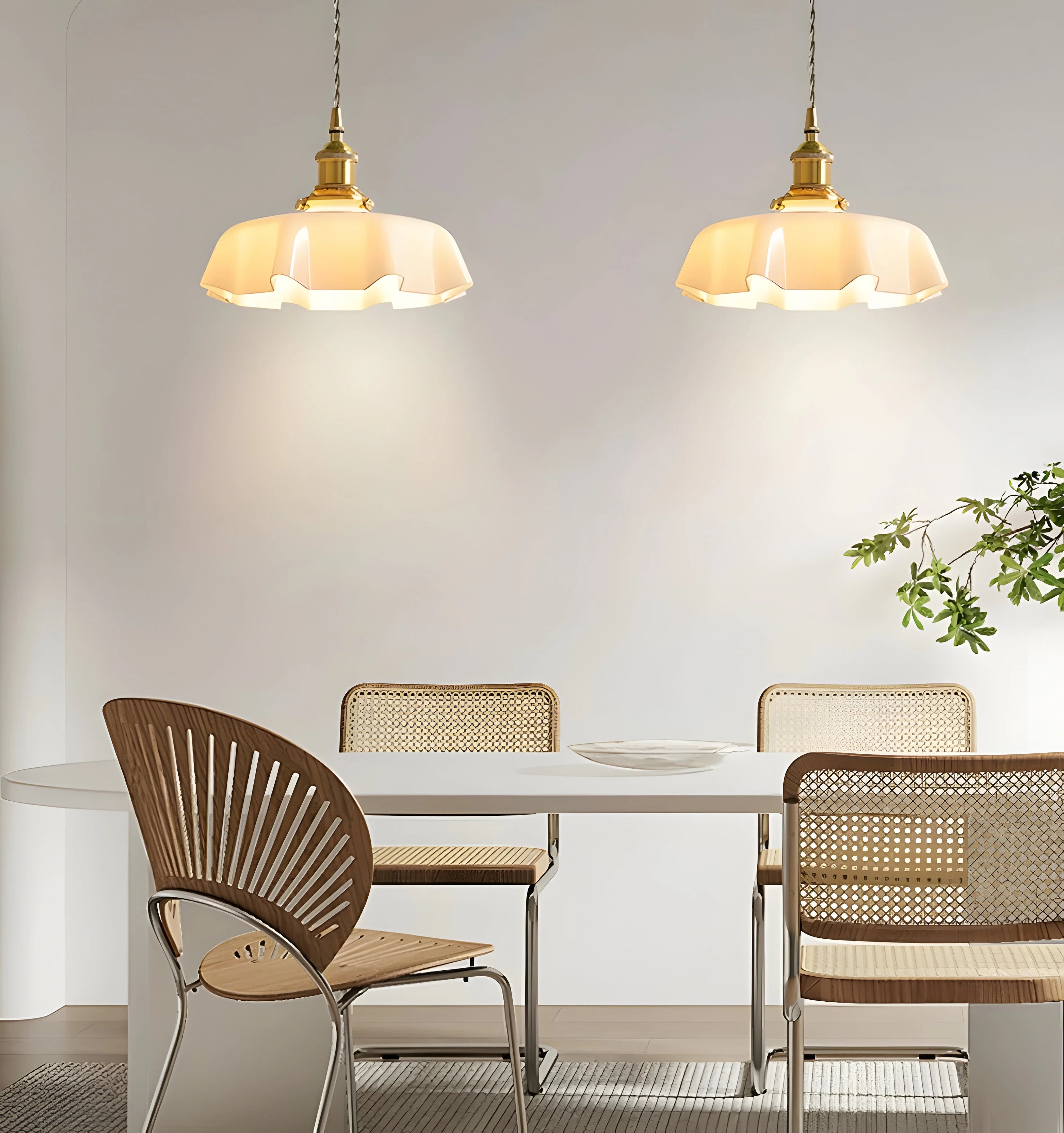 VINTAGE FLORAL PENDANT LIGHT