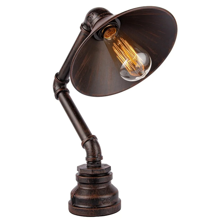 VINTAGE INDUSTRIAL PIPE TABLE LAMP