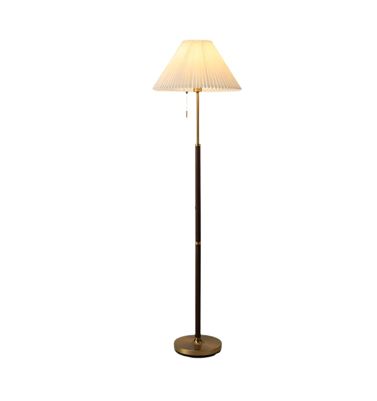 Vintage Pleated Floor Lamp