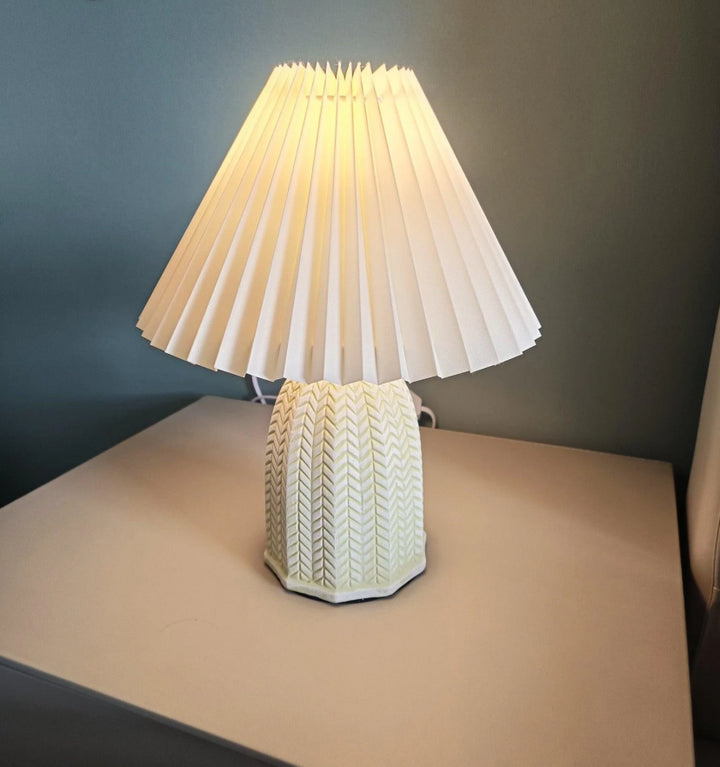 Vintage Pleated Table Lamp