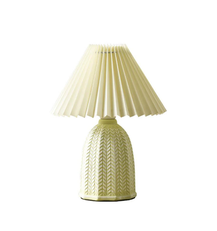 Vintage Pleated Table Lamp