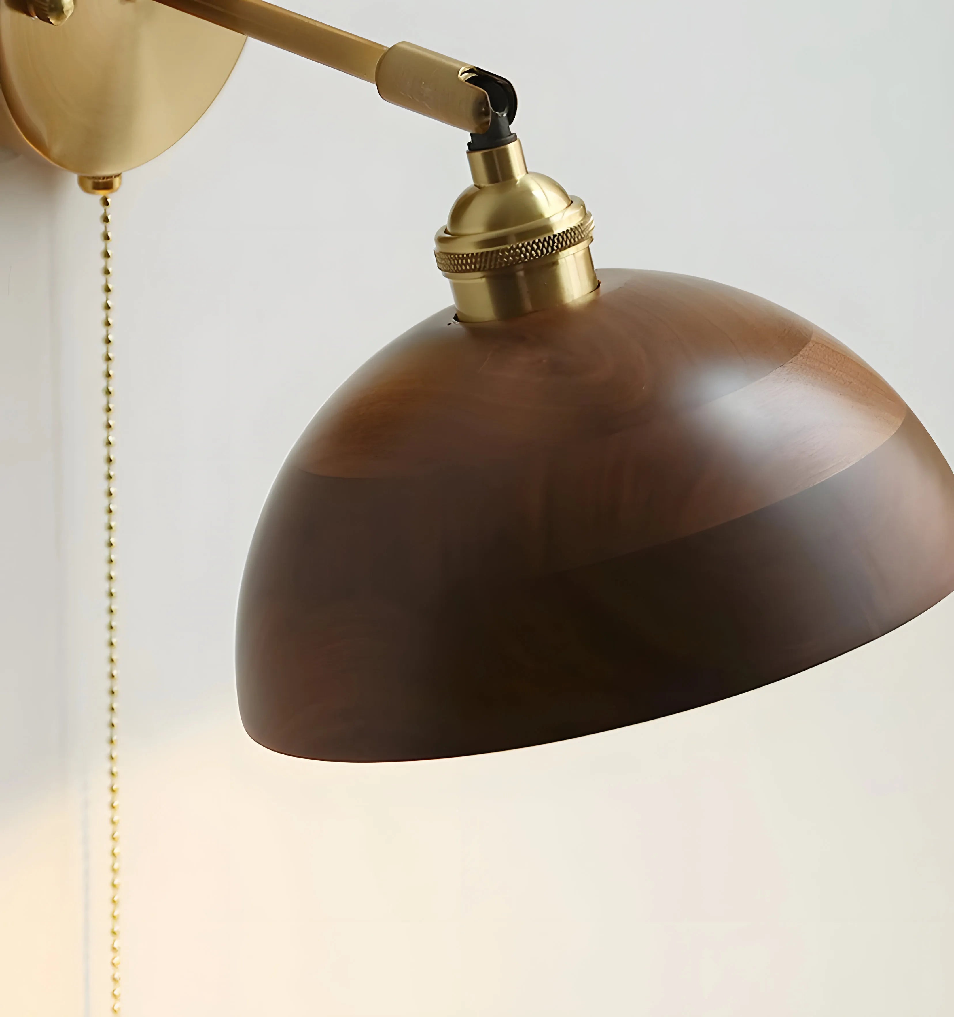 Vintage Wood Wall Lamp