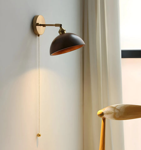 Vintage Wood Wall Lamp