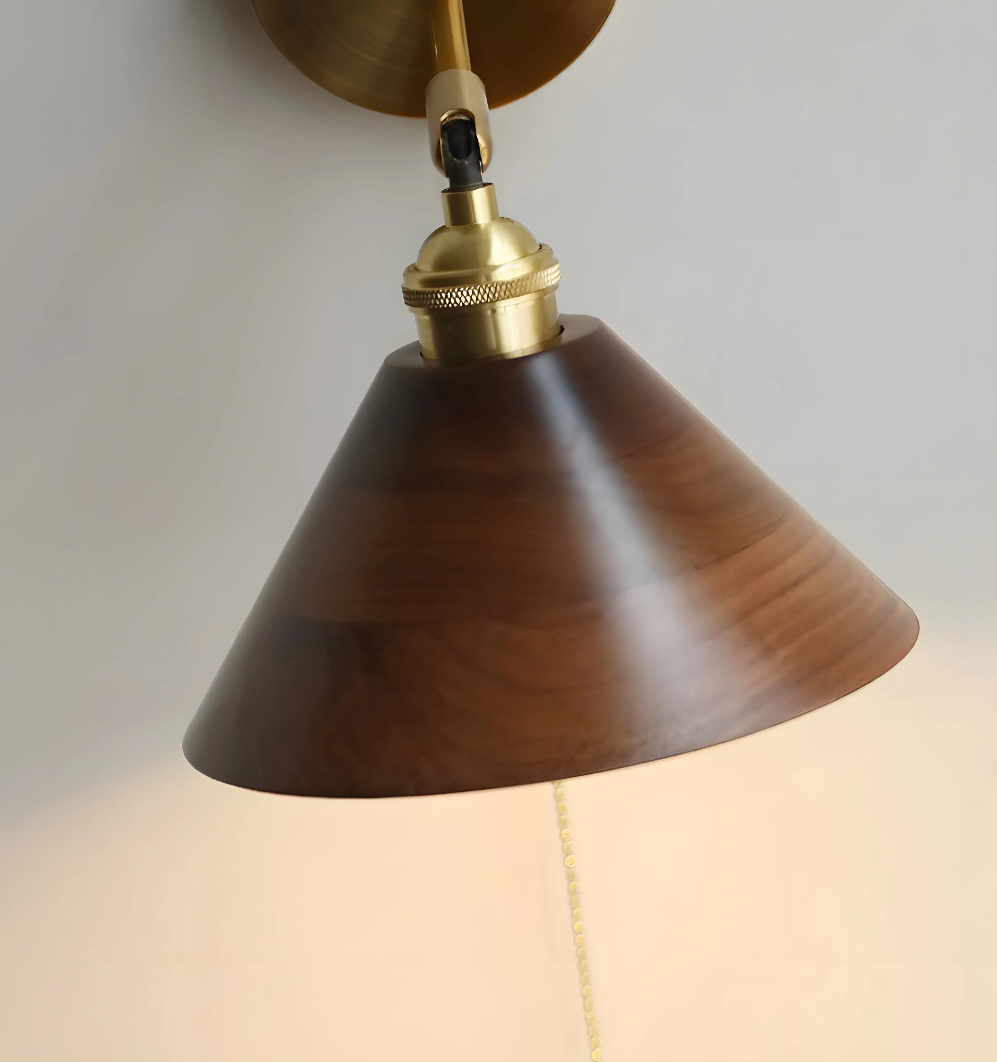 Vintage Wood Wall Lamp