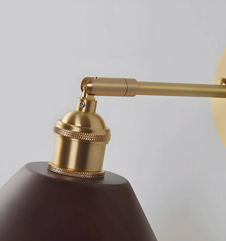 Vintage Wood Wall Lamp