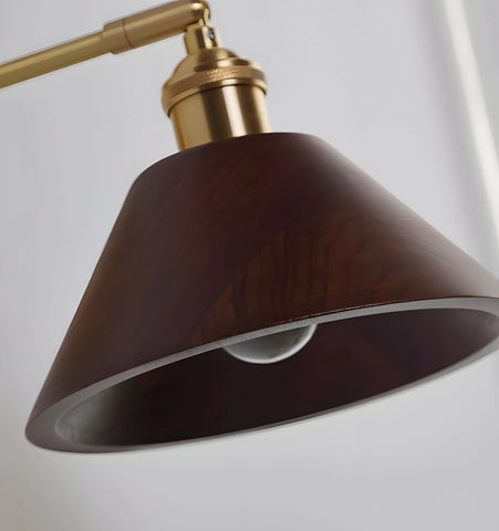 Vintage Wood Wall Lamp