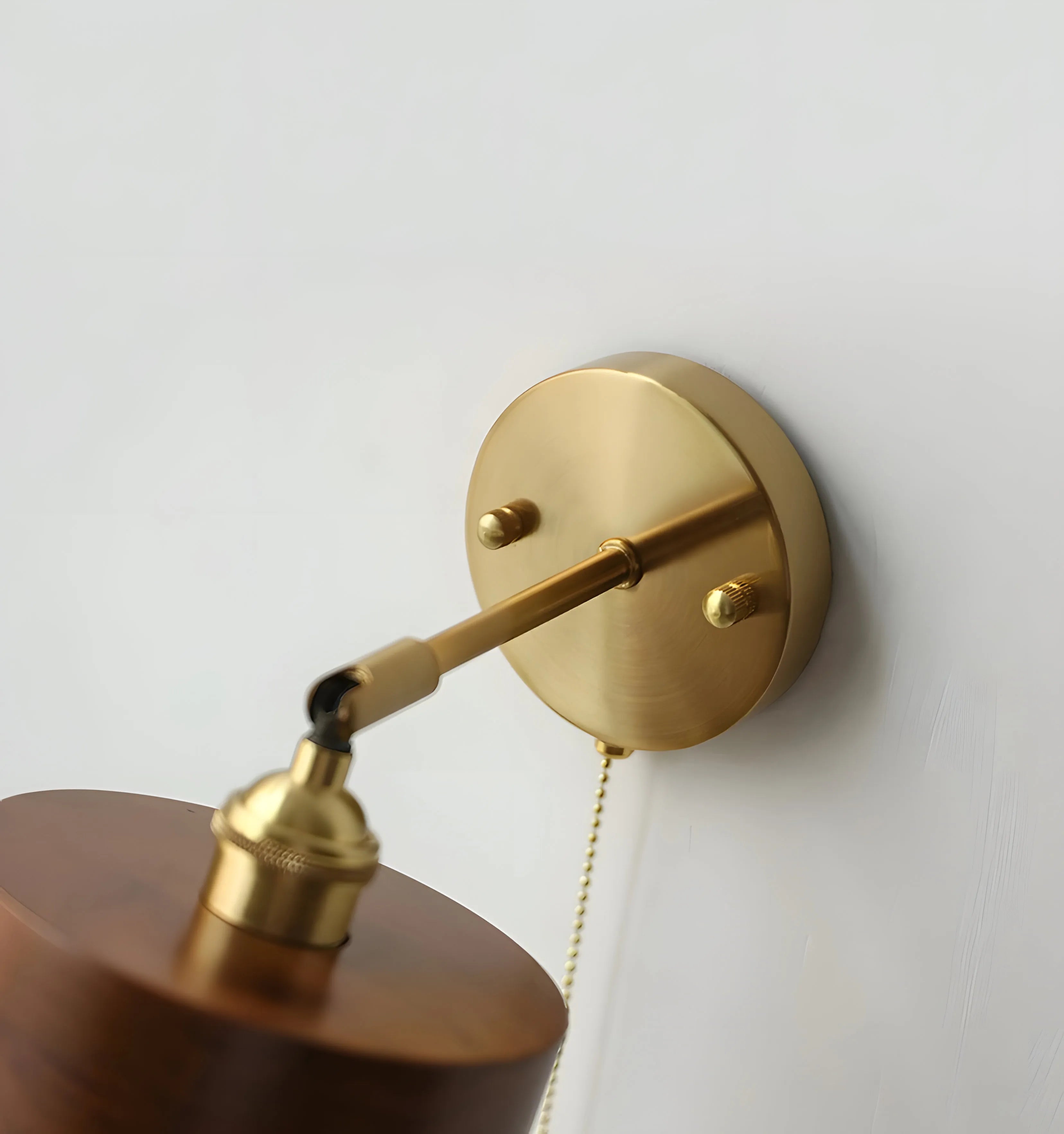 Vintage Wood Wall Lamp