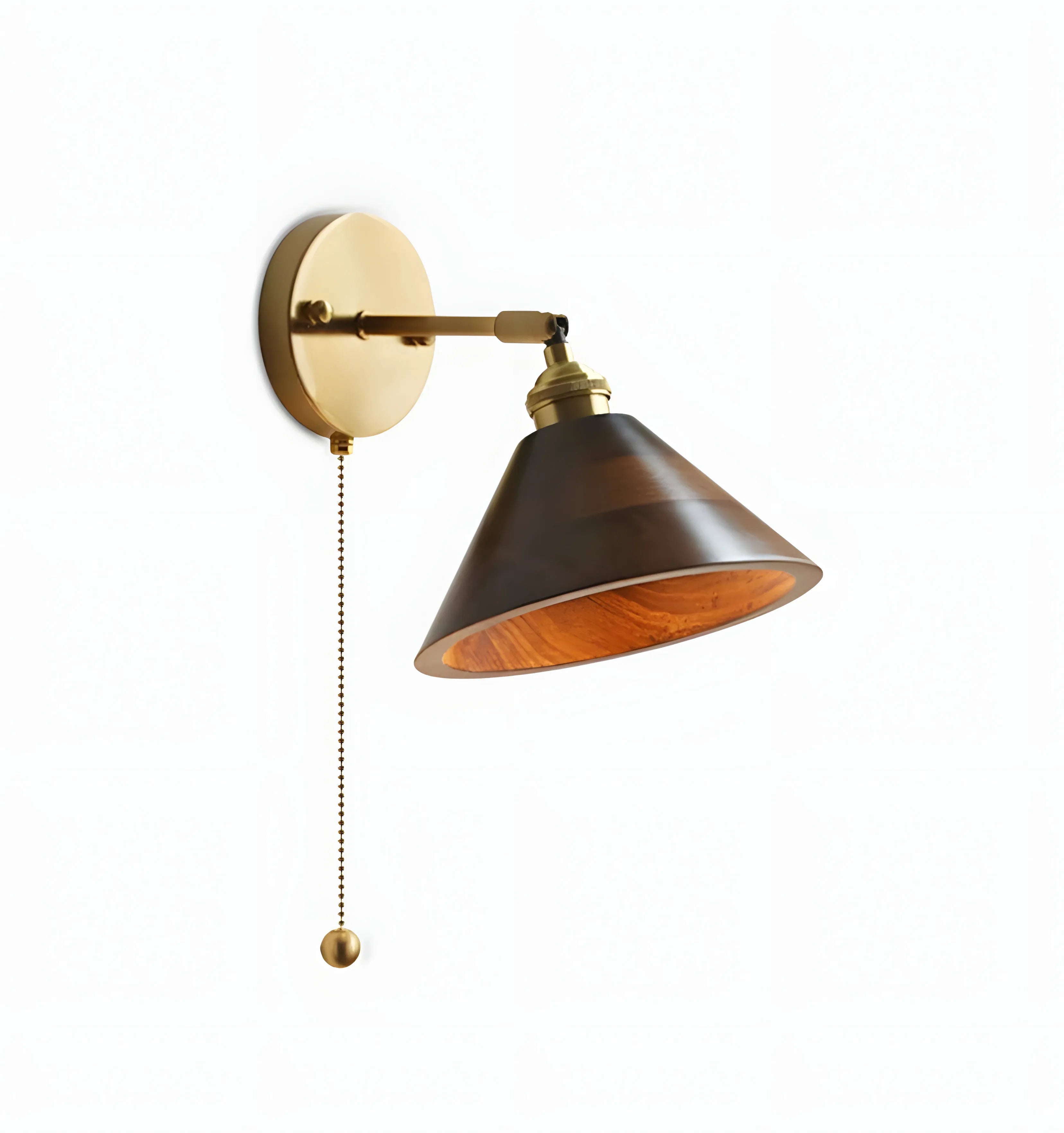 Vintage Wood Wall Lamp