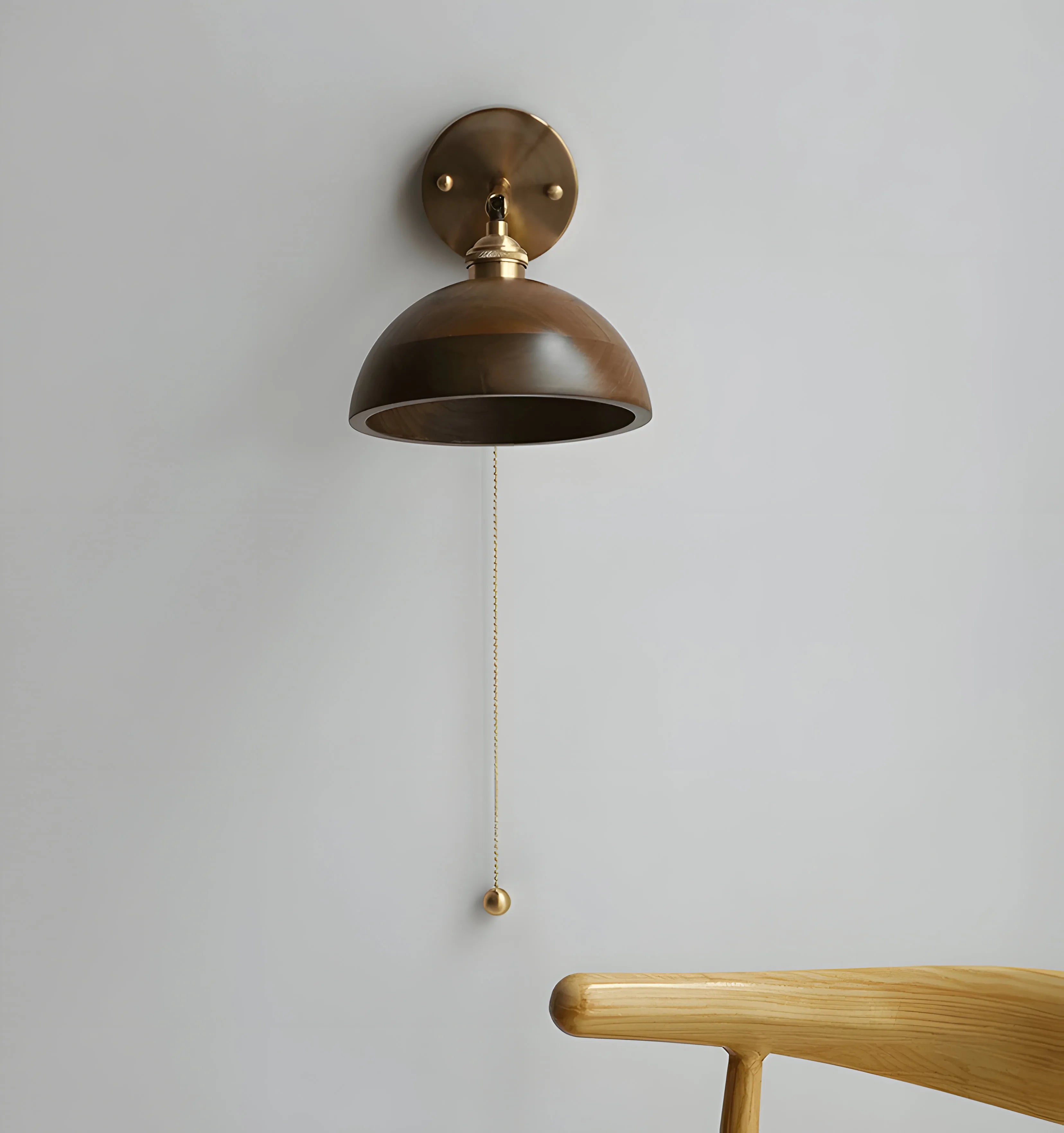 Vintage Wood Wall Lamp