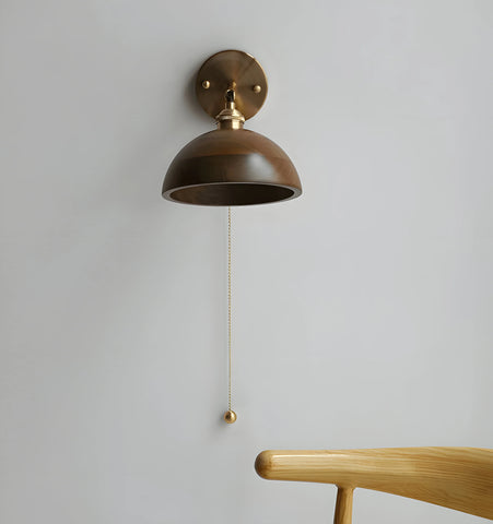 Vintage Wood Wall Lamp