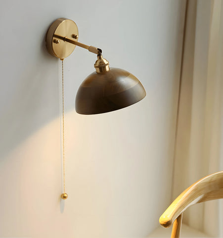Vintage Wood Wall Lamp