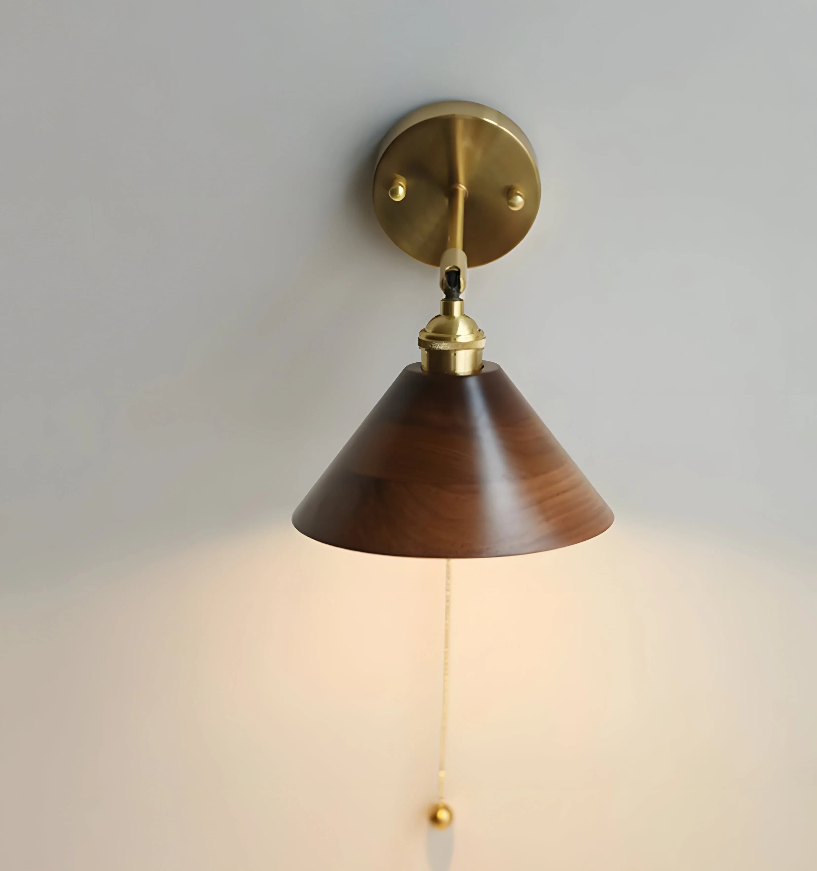 Vintage Wood Wall Lamp