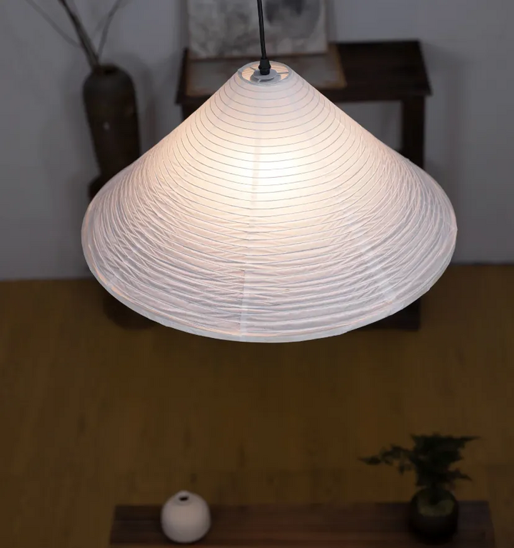 Washi Paper Cone Pendant Lamp