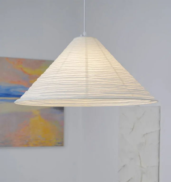 Washi Paper Cone Pendant Lamp