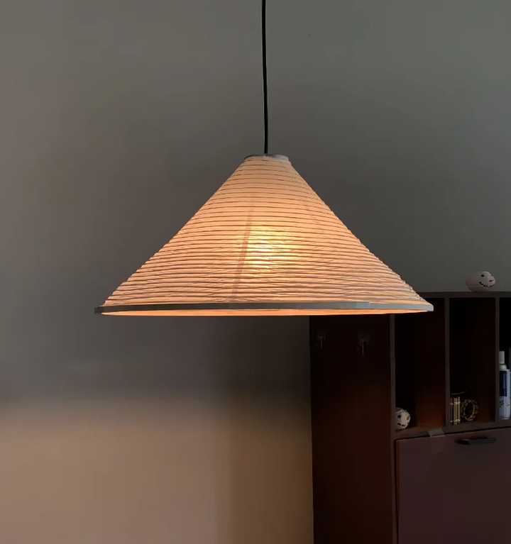 Washi Paper Cone Pendant Lamp