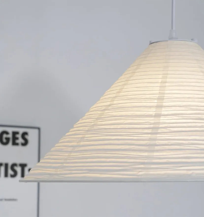 Washi Paper Cone Pendant Lamp