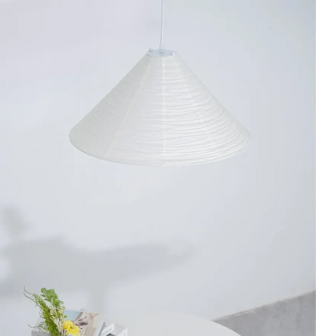 Washi Paper Cone Pendant Lamp