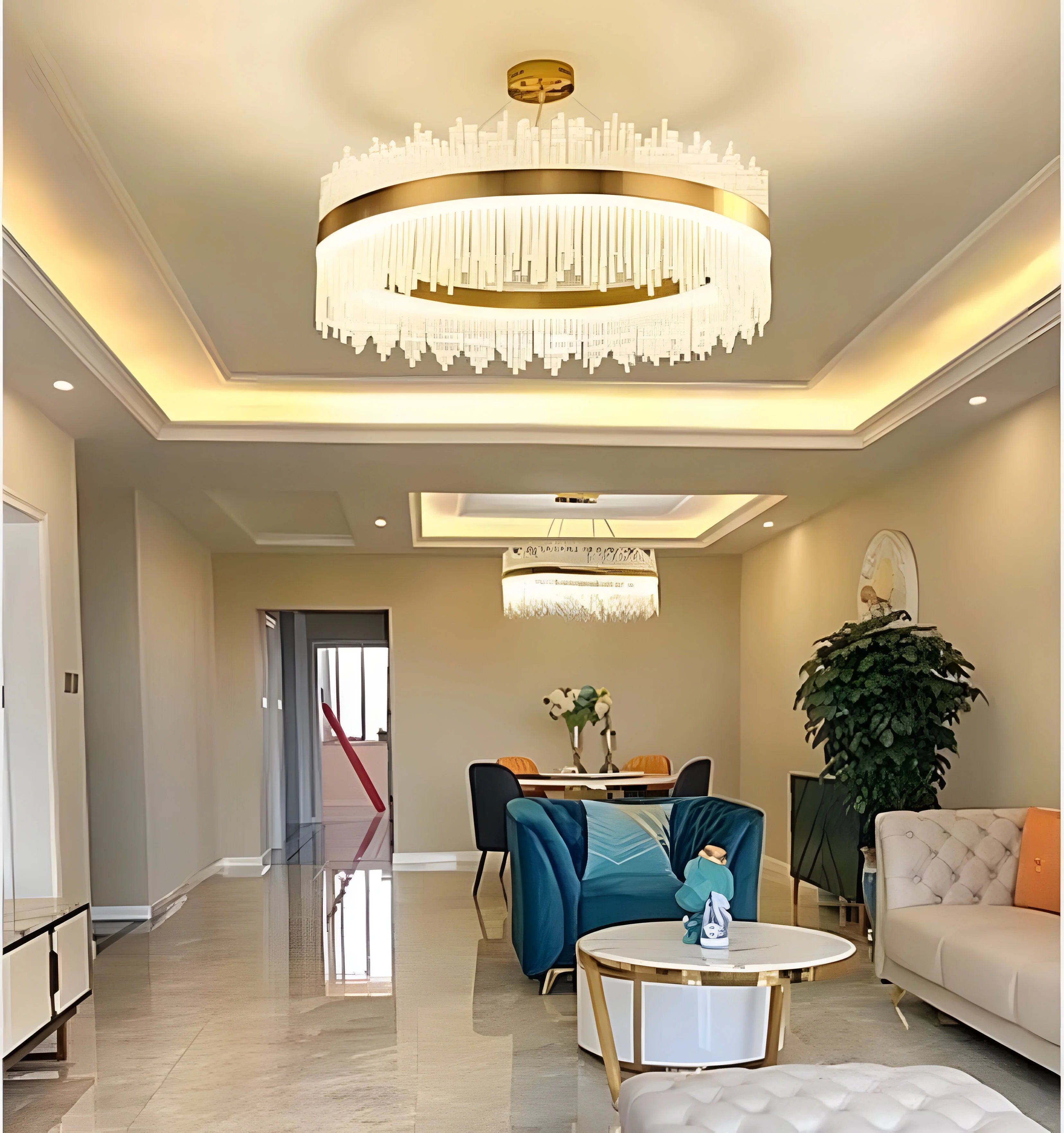 Wilmer Crown Crystal Chandelier