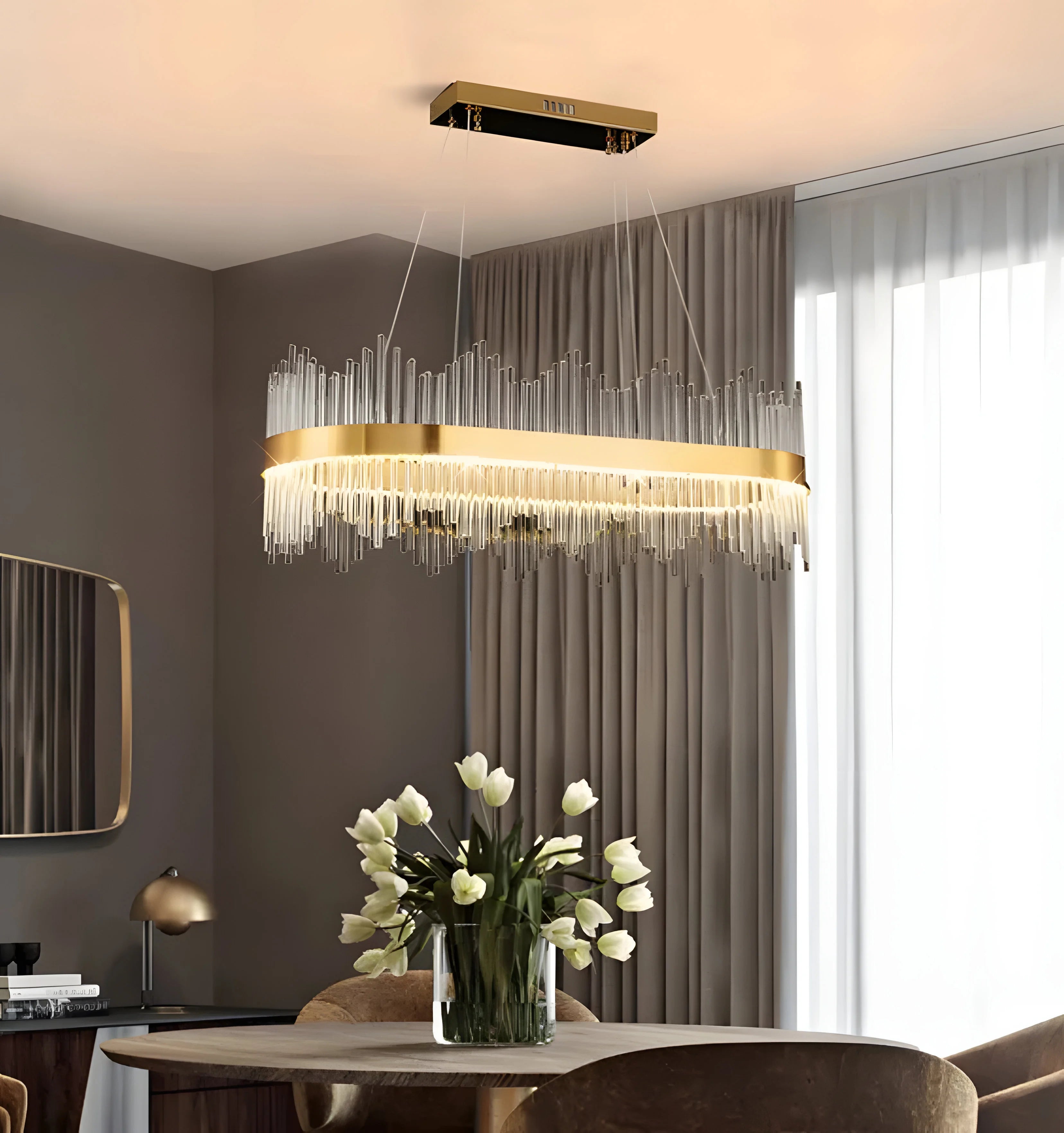 Wilmer Crown Crystal Chandelier