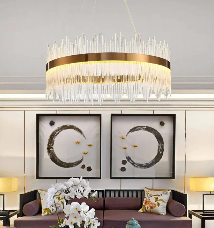 Wilmer Crown Crystal Chandelier