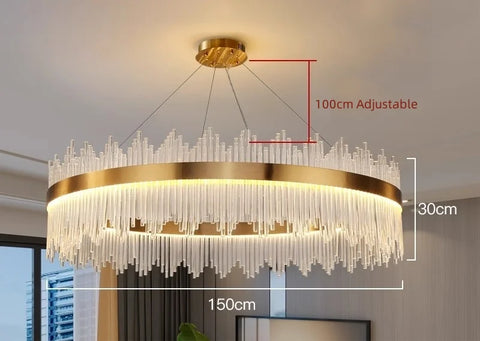Wilmer Crown Crystal Chandelier