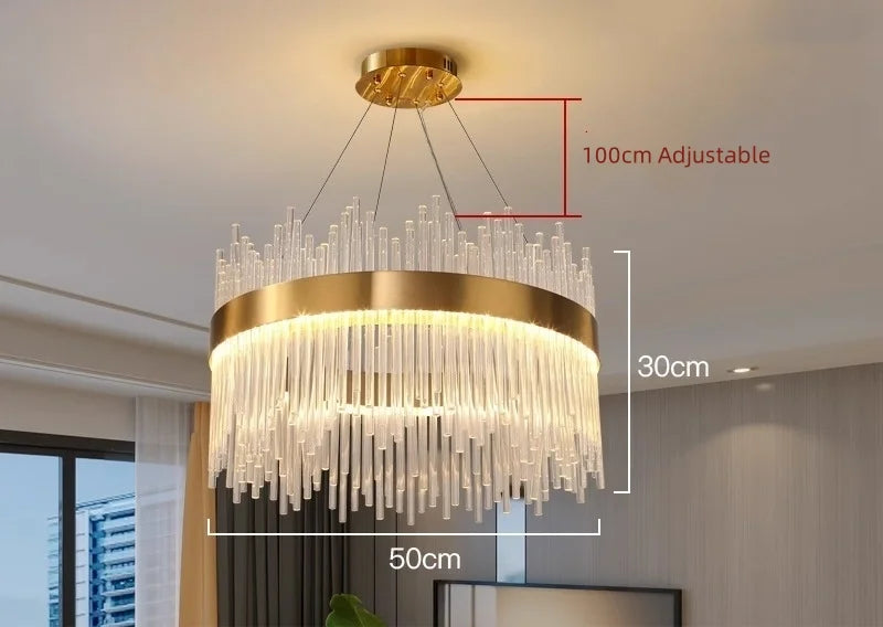 Wilmer Crown Crystal Chandelier