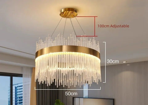 Wilmer Crown Crystal Chandelier