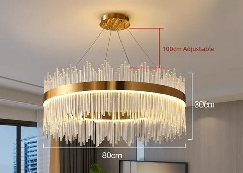 Wilmer Crown Crystal Chandelier