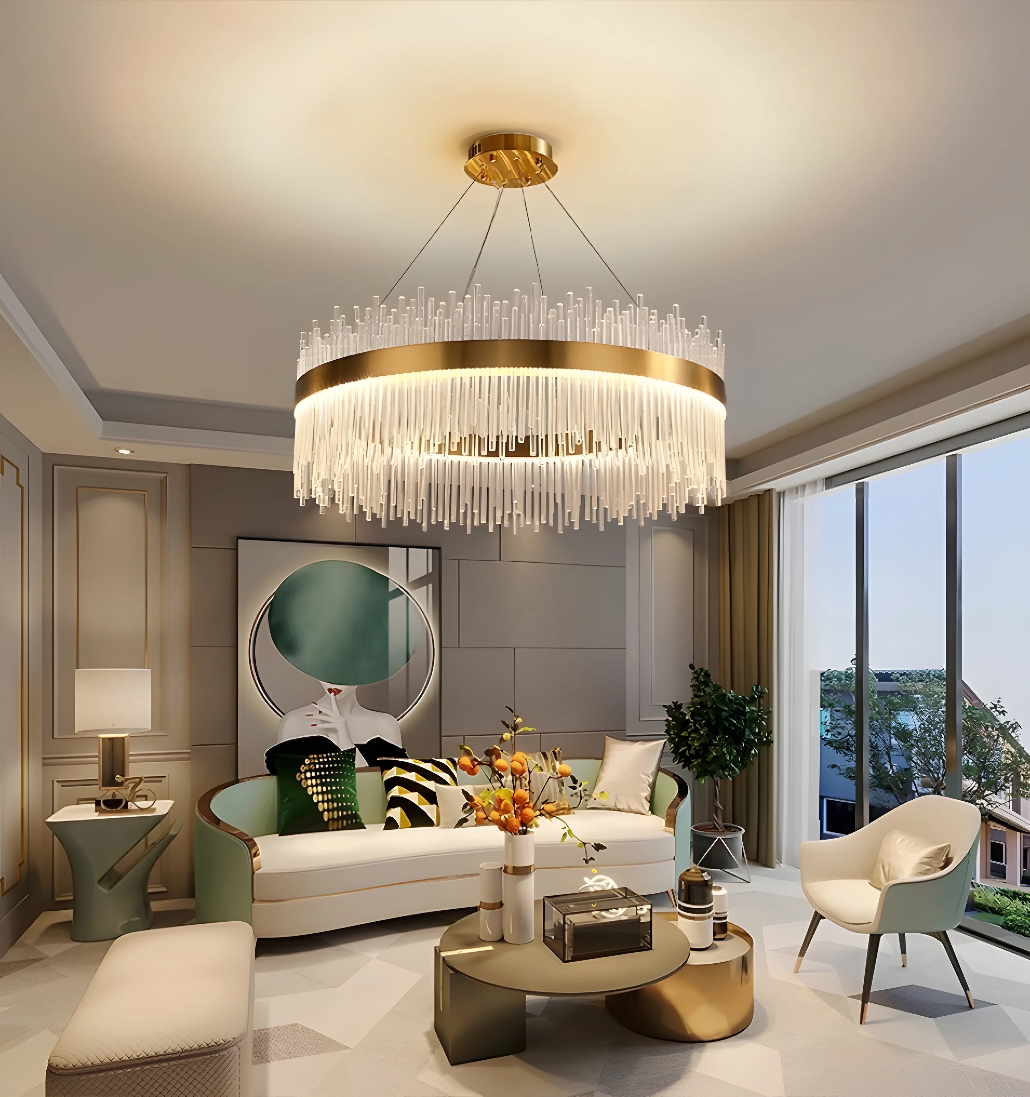 Wilmer Crown Crystal Chandelier