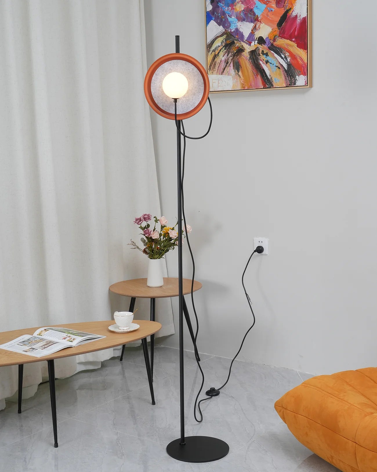 Wire Floor Lamp