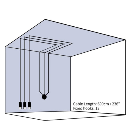 Wireflow Free-Form Pendant lamp