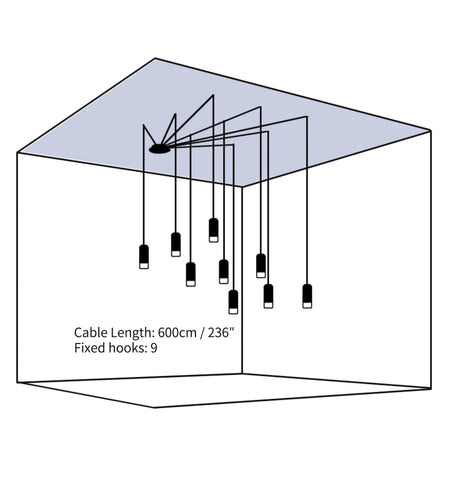 Wireflow Free-Form Pendant lamp