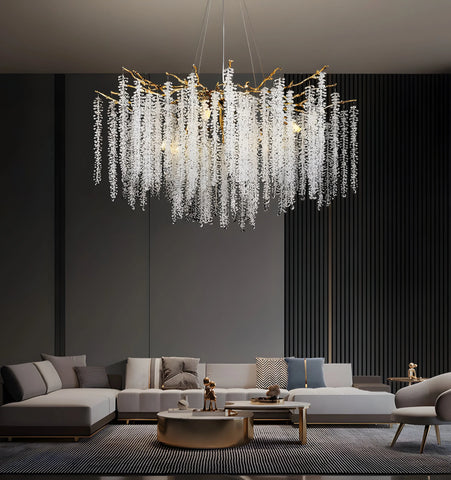 Wisteria Flower Crystal Chandelier