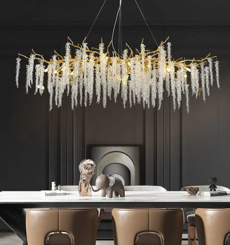 Wisteria Flower Crystal Chandelier
