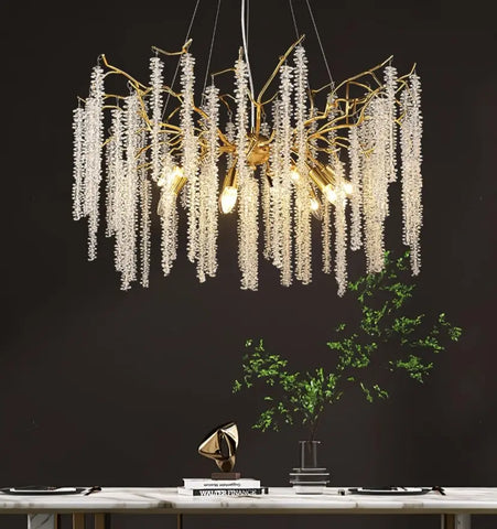Wisteria Flower Crystal Chandelier