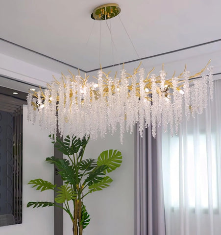 Wisteria Flower Crystal Chandelier