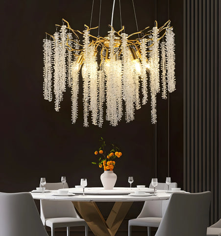 Wisteria Flower Crystal Chandelier
