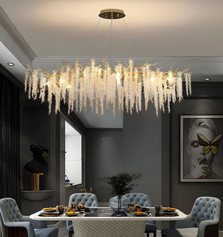 Wisteria Flower Crystal Chandelier