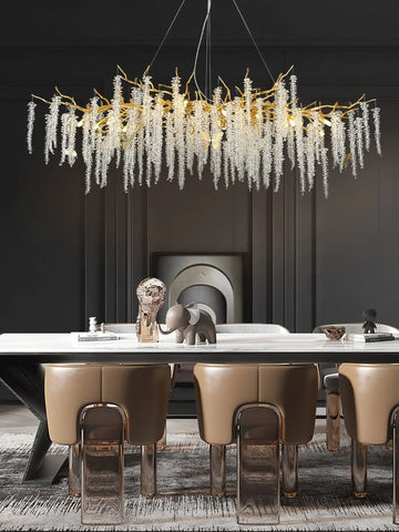 Wisteria Flower Crystal Chandelier
