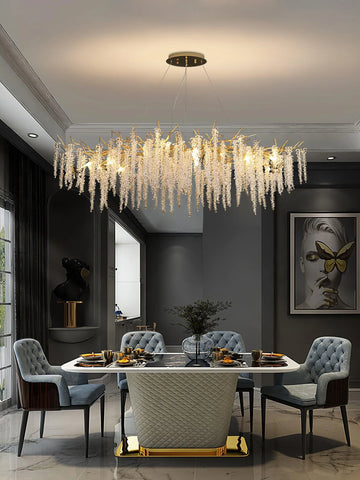 Wisteria Flower Crystal Chandelier